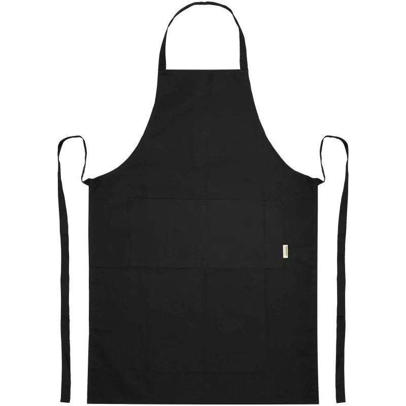 Odisha fartuch organiczny z certyfikatem OCS o gramaturze 200 g/m² - Czarny (11351690)