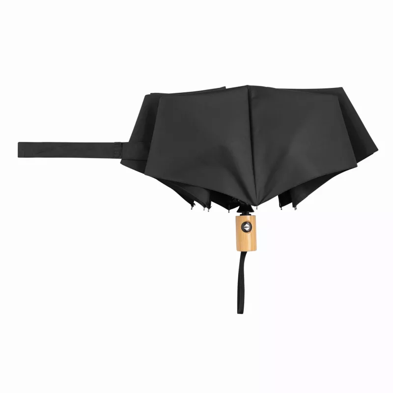 Automatycznie otwierany i składany, wiatroodporny parasol kieszonkowy CALYPSO - czarny (56-0101271)
