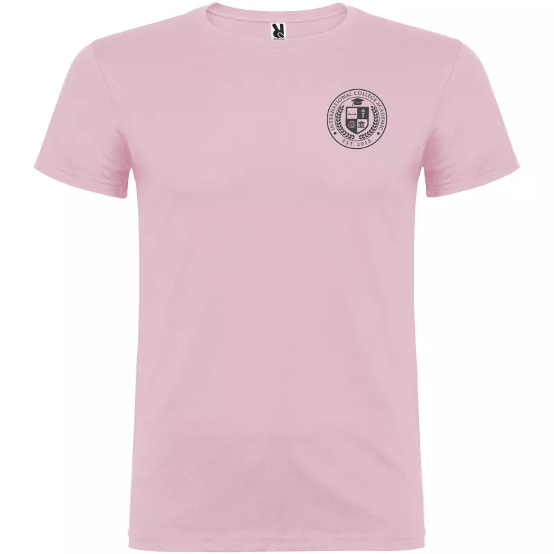 Koszulka T-shirt męska bawełniana 155 g/m² Roly Beagle - Jasnoróżowy (R6554-L_PINK)