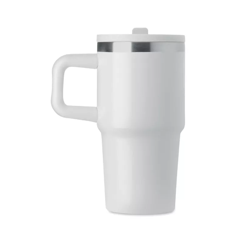Kubek termiczny ze stali z recyklingu 500 ml ALAND - Bialy (MO3170-06)
