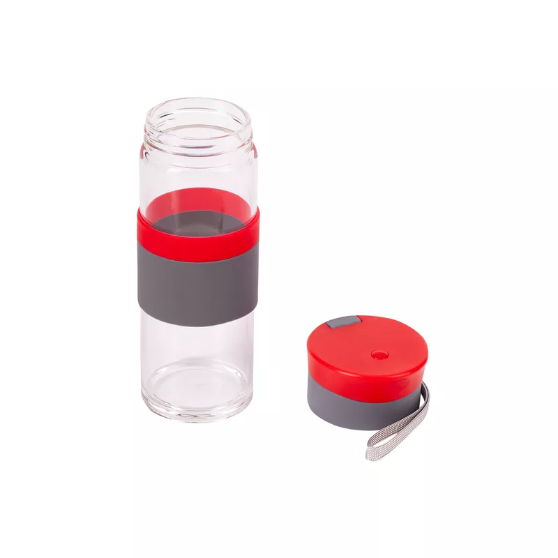 Szklana butelka Top Form 440 ml - czerwony (R08290.08)