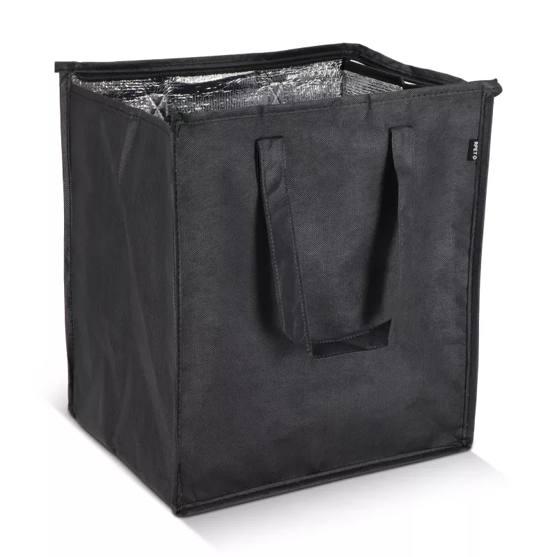 R-PET Torba chłodząca z włókniny 33 x 25,5 x 37 cm 75 g/m² - czarny (LT95391-N0002)