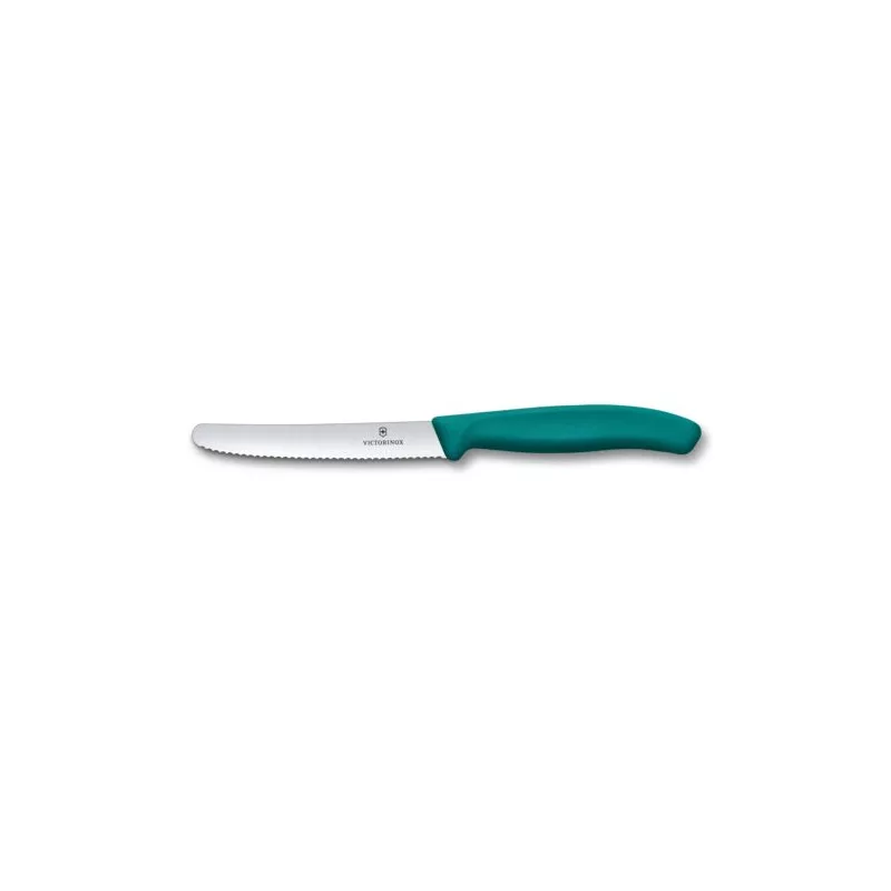 Nóż z ząbkowanym ostrzem SwissClassic Victorinox - turkusowy (67834C114)