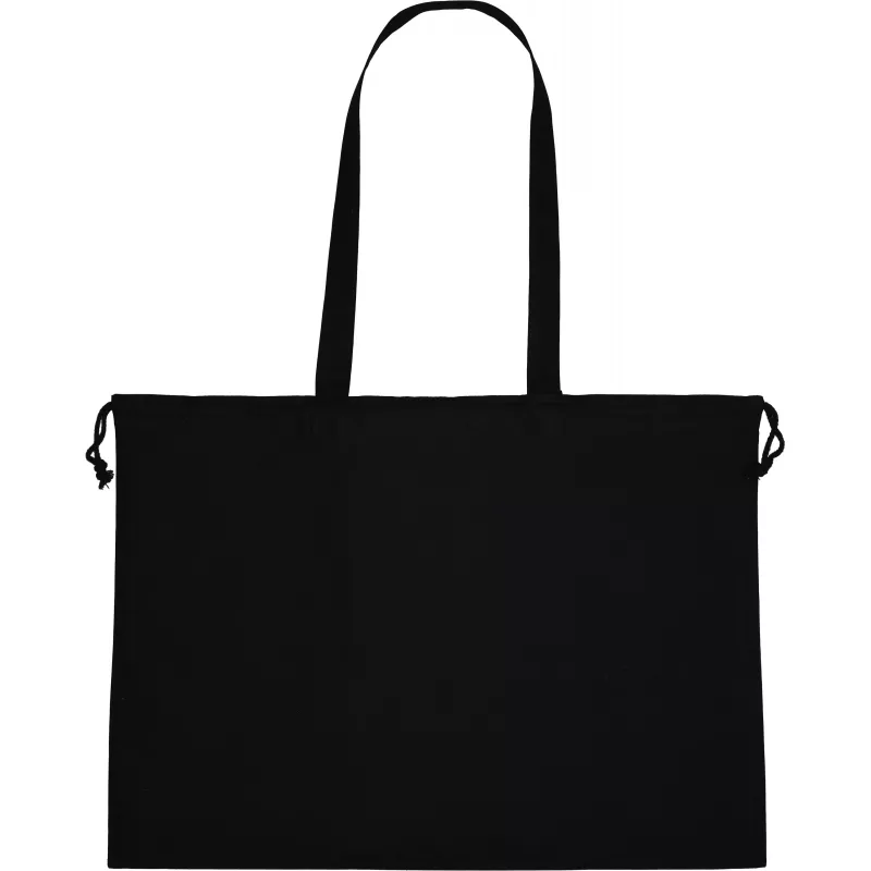 Torba z bawełny organicznej z długimi uszami 180 g/m2 VIOLETA - czarny (6622103)