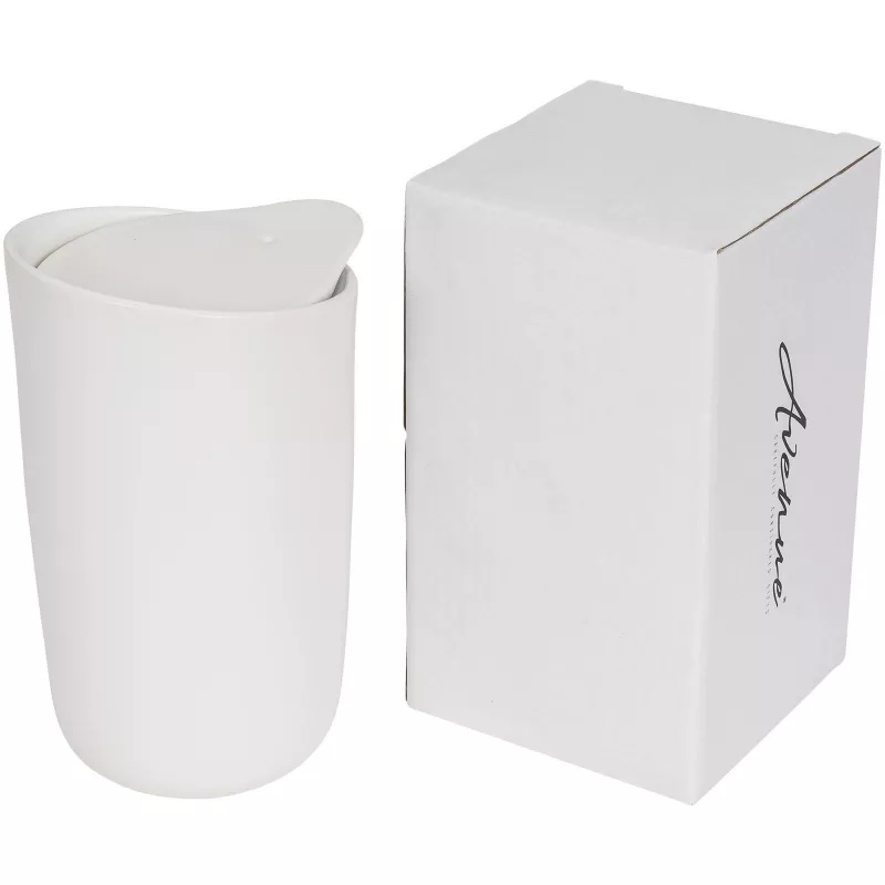 Kubek ceramiczny o podwójnych ściankach Mysa 410 ml - Biały (10055601)