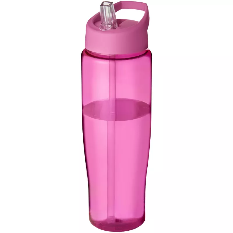 Bidon H2O Tempo® o pojemności 700 ml z wieczkiem z słomką - Różowy (21004428)