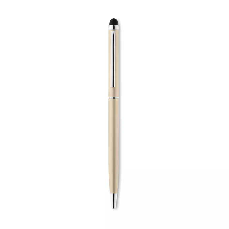 Długopis aluminiowy z rysikiem NEILO TOUCH - Szampan (MO8209-19)