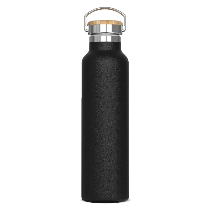 Butelka termiczna z podwójnymi ściankami Ashton 650ml - czarny (LT98883-N0002)