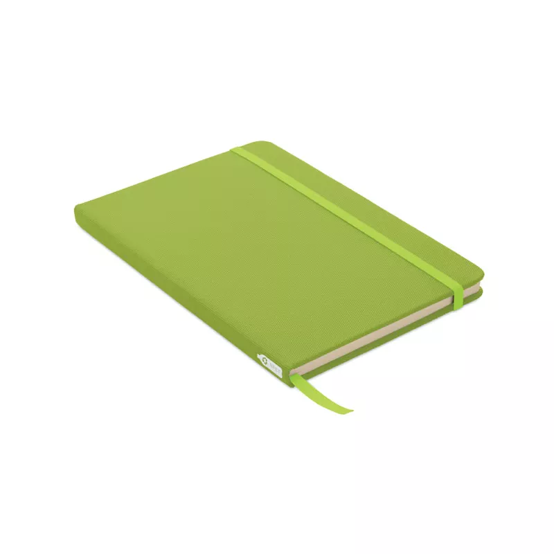 Notes A5 w okładce z RPET 80 kartek w linię NOTE RPET - Limonka (MO9966-48)