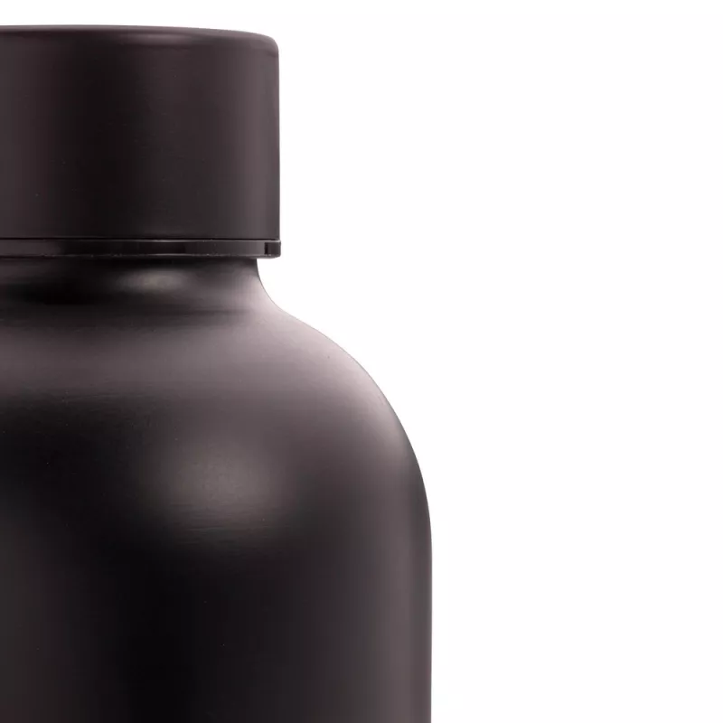 Butelka termiczna 500 ml, stal nierdzewna z recyklingu - czarny (P435.701)