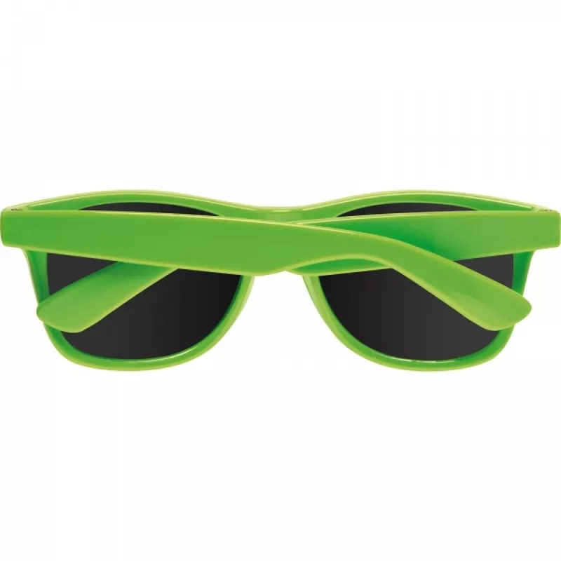 Zielone okulary przeciwsłoneczne reklamowe z nadrukiem