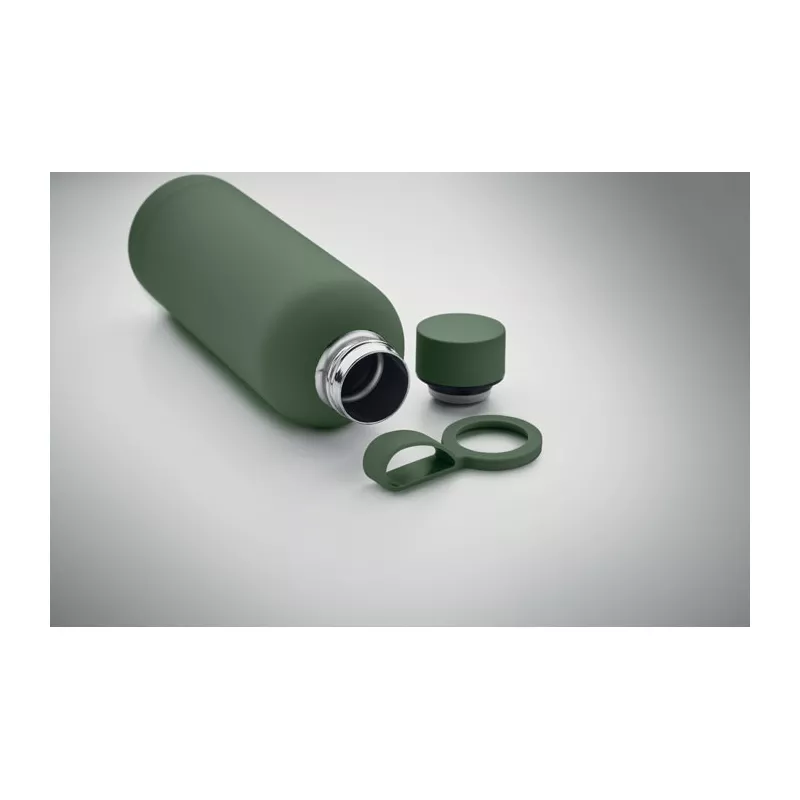 Butelka termiczna ze stali z recyklingu 500 ml EMERALD - Ciemnozielony (MO2315-60)