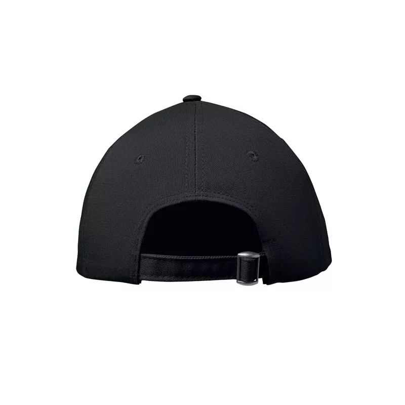 Czapka z daszkiem 6-panelowa 280 g/m² BAHAMAS - Czarny (MO2347-03)