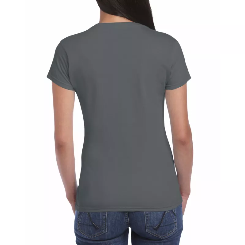 Koszulka bawełniana 150 g/m² Gildan SoftStyle™ - DAMSKA - Charcoal (64000L-CHARCOAL)