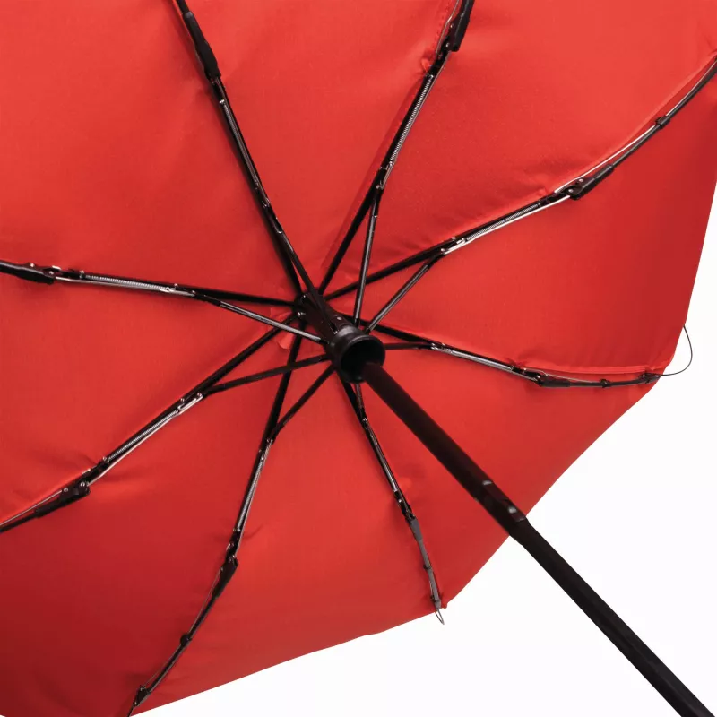 Automatycznie otwierany i składany, wiatroodporny parasol kieszonkowy CALYPSO - czerwony (56-0101273)