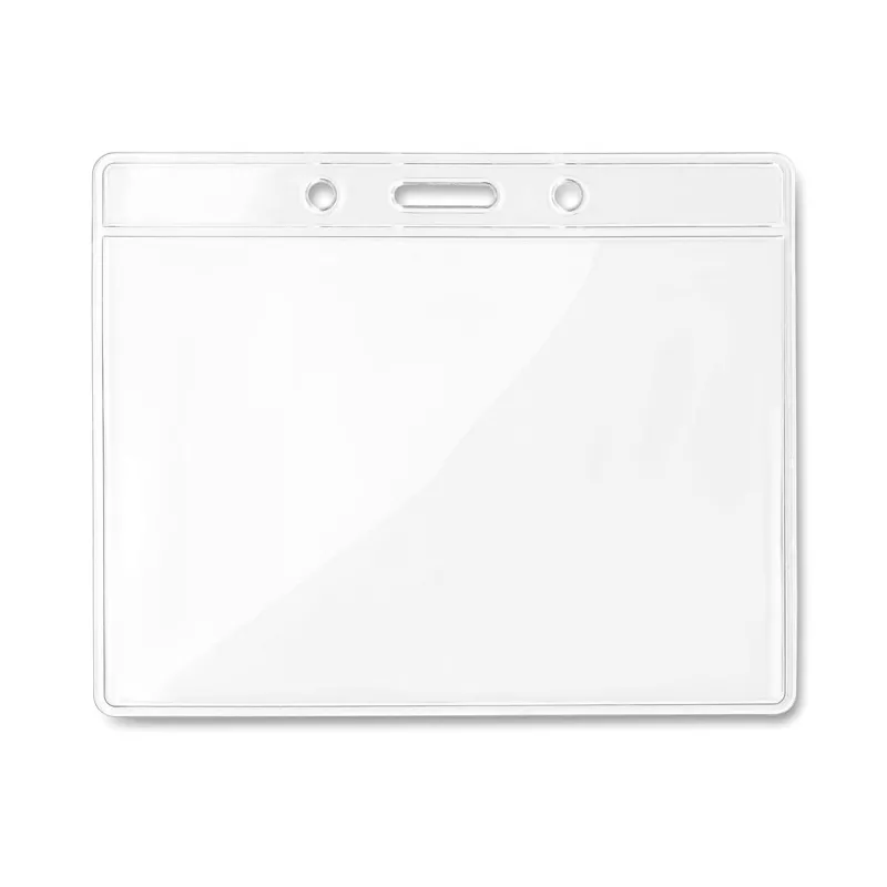 Identyfikator przezroczysty z PVC 10x8 cm BADGY - Przezroczysty (MO8599-22)