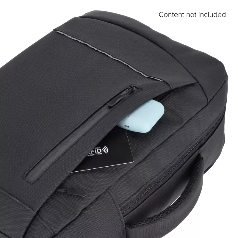 Plecak na laptopa PU Osaka 30 x 14 x 42 cm 15 l - czarny (LT95340-N0002)