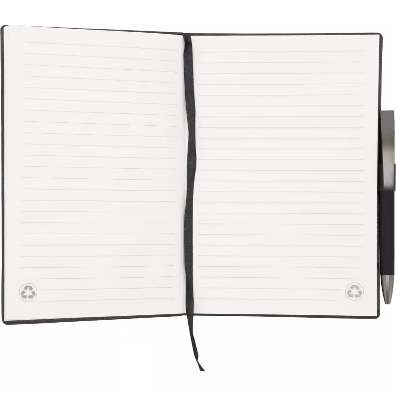 Notes A5 w linie z długopisem MERSIN - czarny (562003)