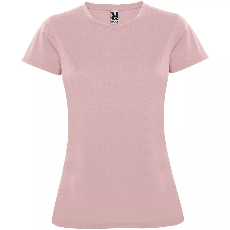 Damska koszulka poliestrowa 150 g/m² ROLY MONTECARLO WOMAN 0423 - Jasnoróżowy (R0423-L_PINK)