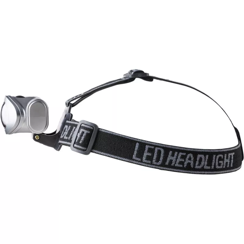 Latarka na głowę 8 LED - srebrny (V5527/A-32)