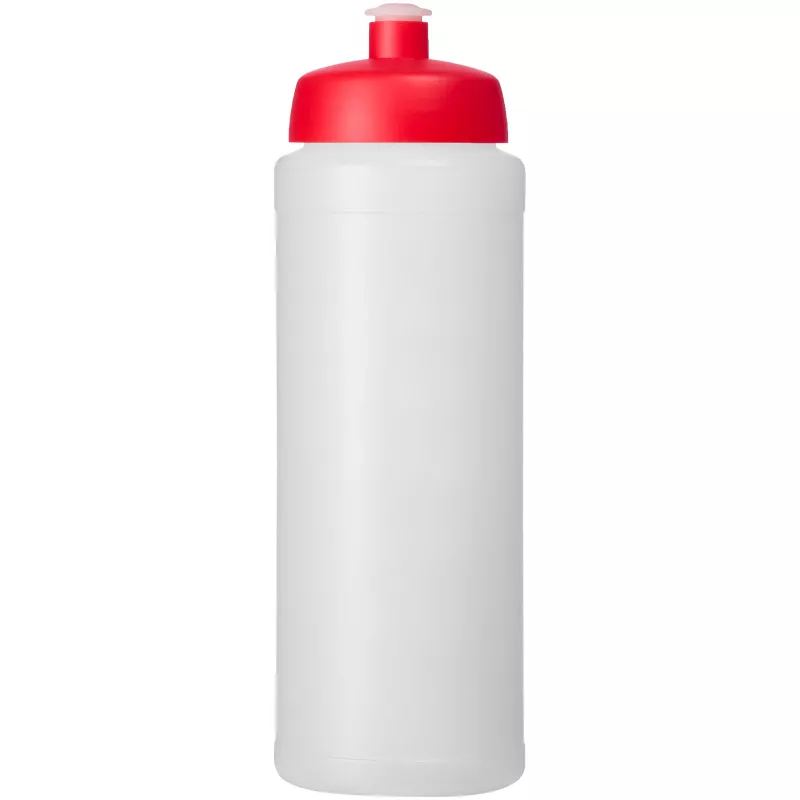 Bidon Baseline® Plus o pojemności 750 ml ze sportowym wieczkiem i uchwytem - Czerwony-Przezroczysty (21068918)