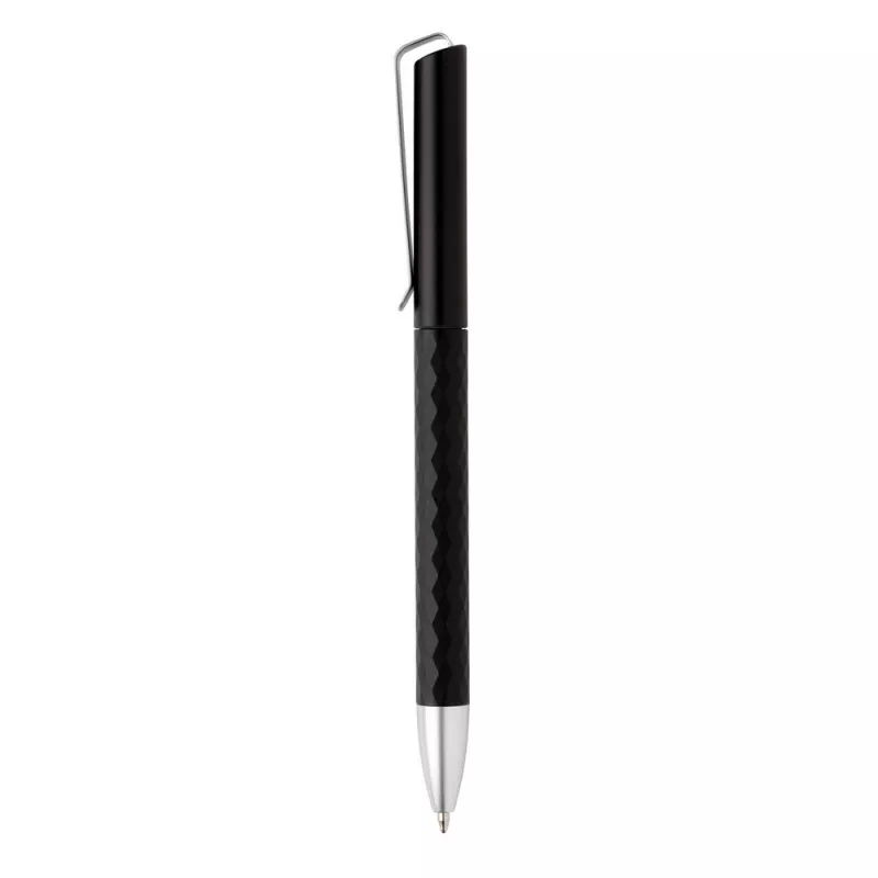 Długopis plastikowy z metalowym klipem - czarny (V1998-03)