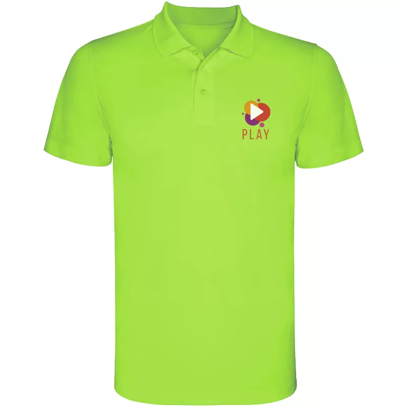 Sportowa koszulka polo z poliestru 150 g/m² ROLY MONZHA 0404 - Limonka (R0404-LIME)