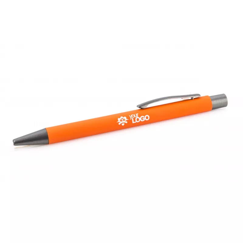 Długopis aluminiowy z gumowaną powierzchnią GOMA - pomarańczowy (19617-07)