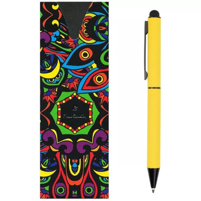 Długopis metalowy touch pen soft touch CELEBRATION Pierre Cardin - żółty (B0101700IP308)