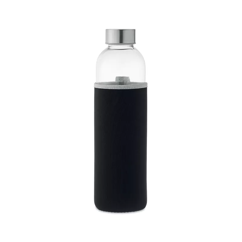 Butelka szklana 750 ml w neoprenowym etui UTAH LARGE - Czarny (MO6545-03)