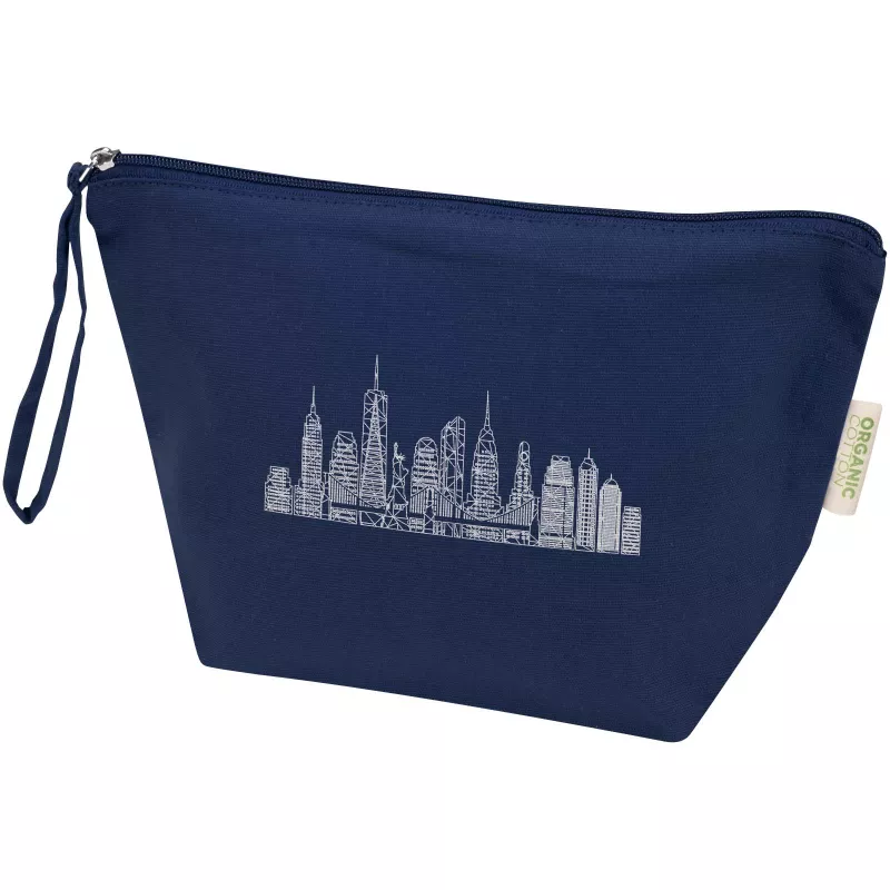 Odisha duża organiczna saszetka z certyfikatem OCS na akcesoria o gramaturze 180 g/m², 3 l  - Granatowy (12078555)