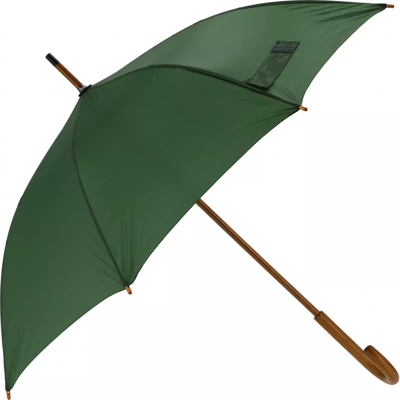 Parasol automatyczny drewniany Ø105 cm NANCY - ciemnozielony (513199)