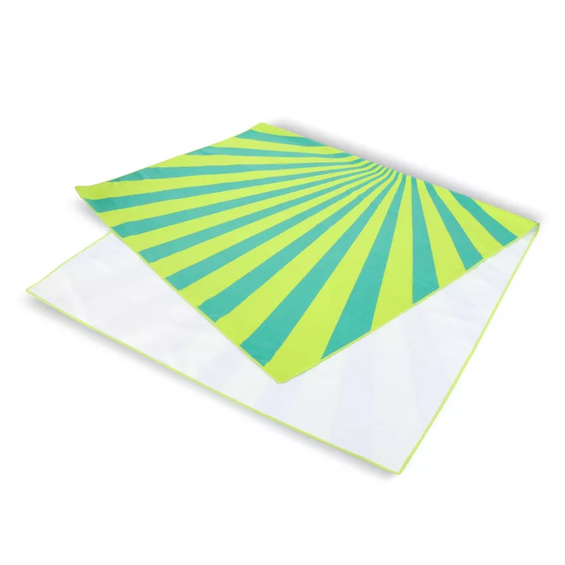 Szybkoschnący ręcznik plażowy R-PET 100×180 cm, sublimacja - jasnozielony (LT97215-N0032)