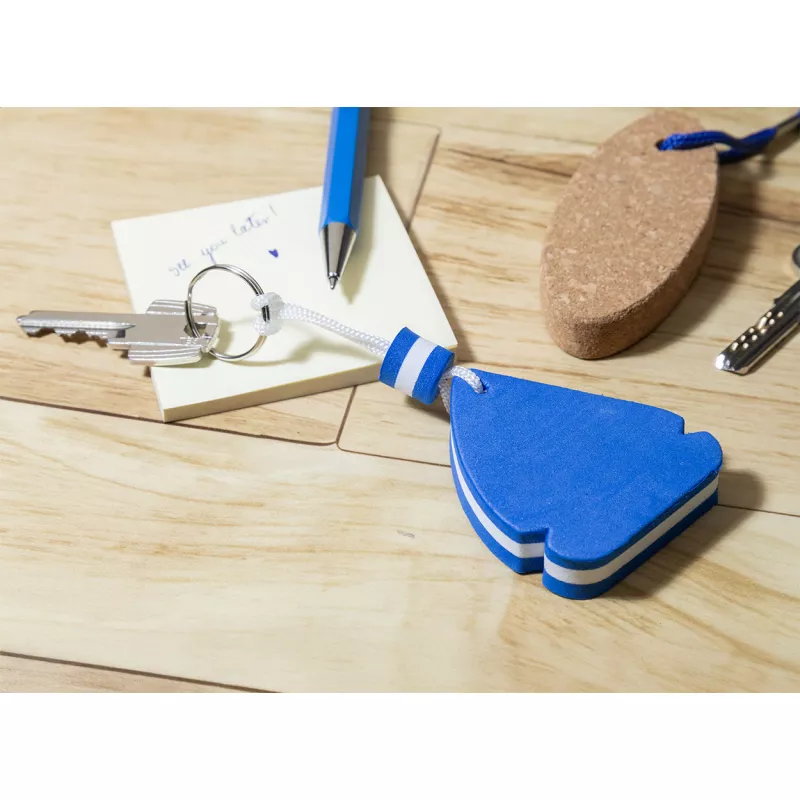 Velantis pływający brelok z pianki EVA - niebieski (AP800371-06)