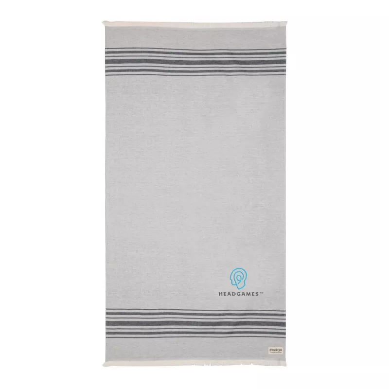 Ręcznik 100 x 180 cm Hammam Ukiyo Yumiko AWARE™ - czarny (P453.791)
