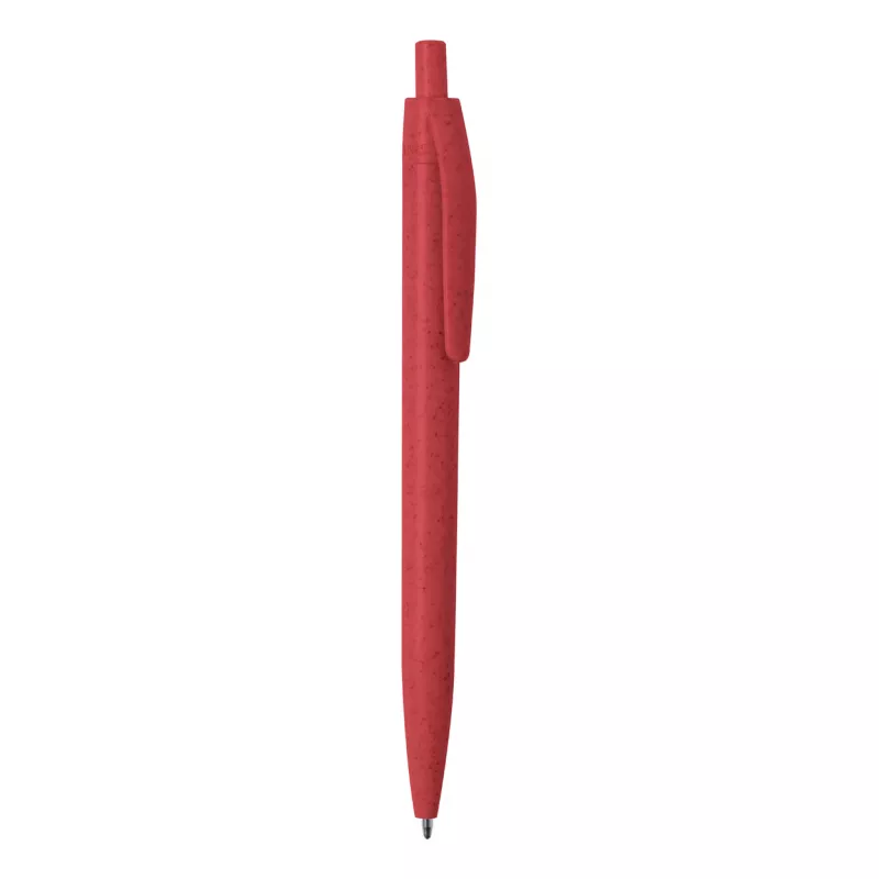Wipper długopis ze słomy pszenicznej - czerwony (AP721524-05)