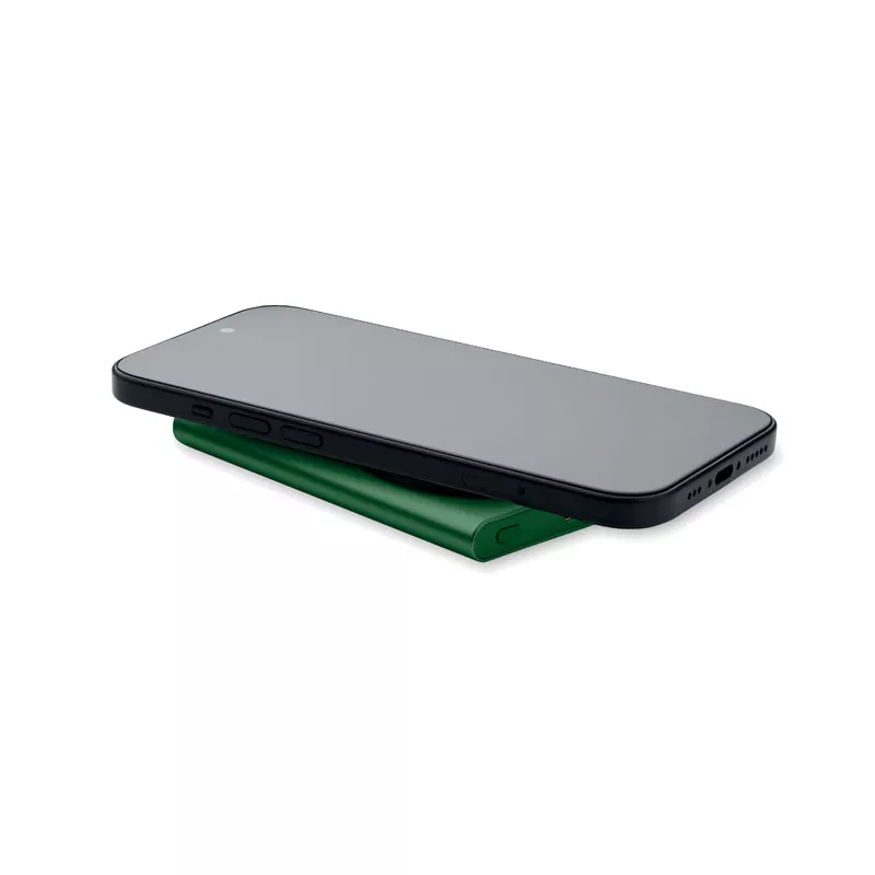 Powerbank magnetyczny 5000 mAh 15W z aluminium PAWTT - Ciemnozielony (MO2442-60)