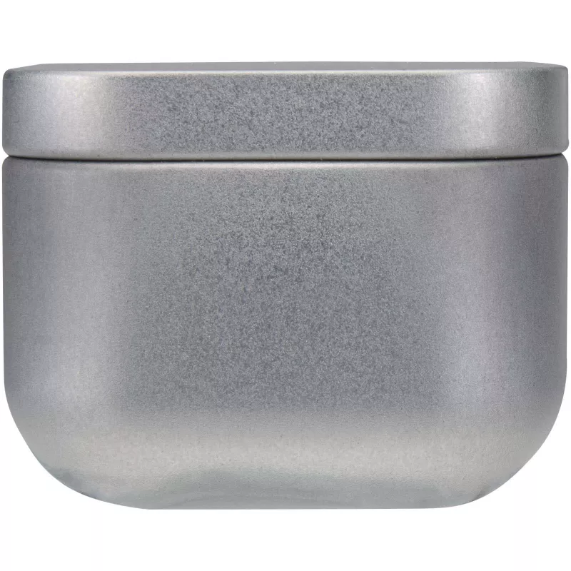 Tindra kwadratowa świeca w puszce o zapachu wanilii - Matted silver (12635281)