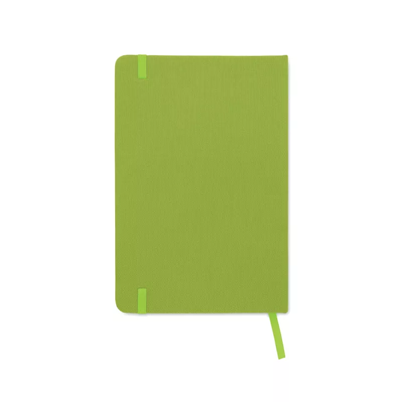 Notes A5 w okładce z RPET 80 kartek w linię NOTE RPET - Limonka (MO9966-48)