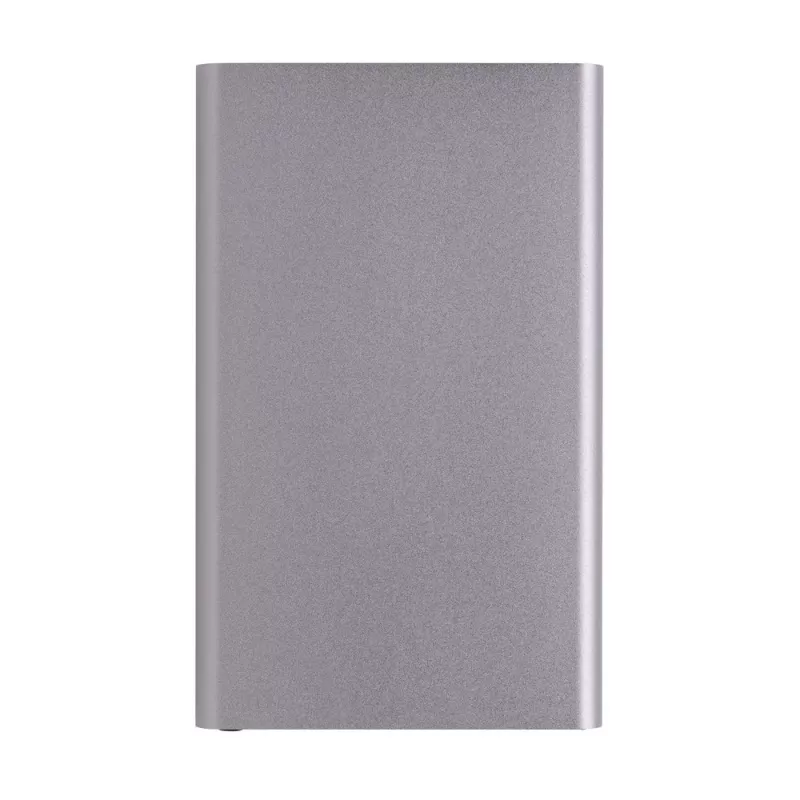 Power bank 4000 mAh z aluminium z recyklingu - antracytowy (P322.420)