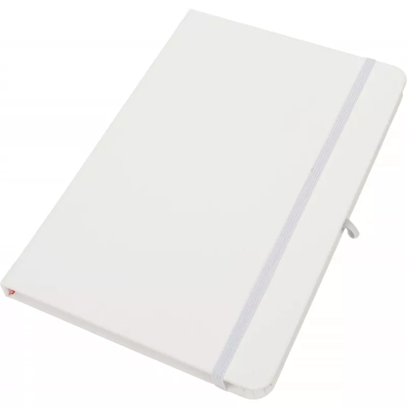 Notatnik A5 w linie z materiałów z recyklingu LORENA - biały (2875906)