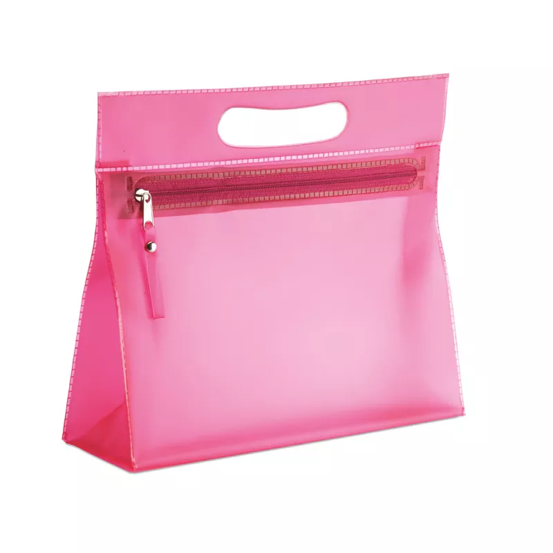 Kosmetyczka przezroczysta z PVC MOONLIGHT - Fuksja (IT2558-38)