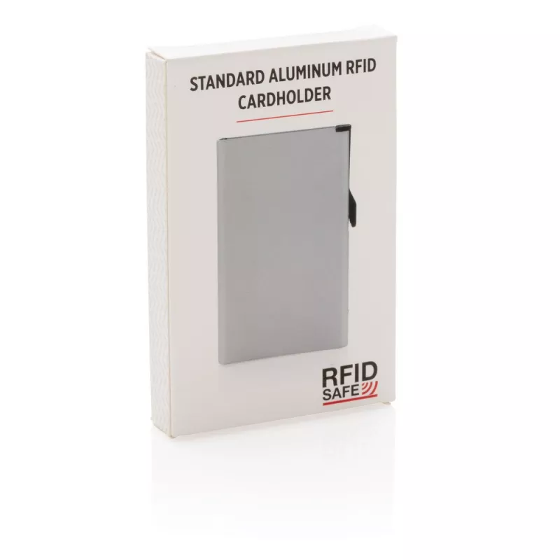 Etui na karty kredytowe, ochrona RFID - srebrny (P820.042)