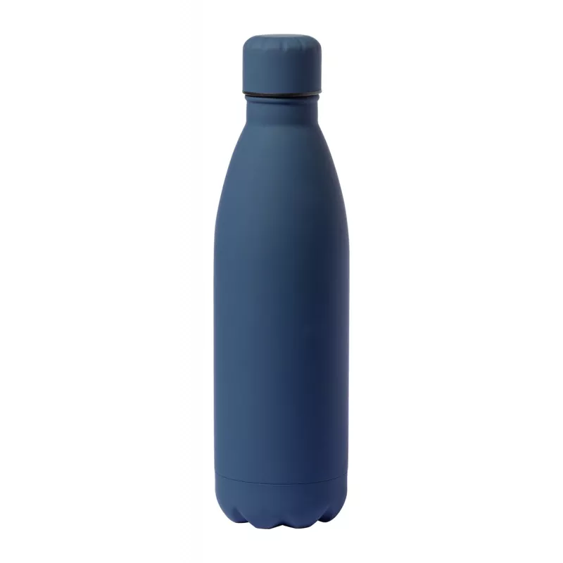 Butelka ze stali nierdzewnej z gumowanym wykończeniem 790 ml Jenings - ciemno niebieski (AP722812-06A)