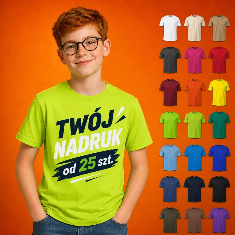Koszulka bawełniana 175 g/m² ID T-TIME® 40510 - DZIECIĘCA - Lime (40510-LIME)