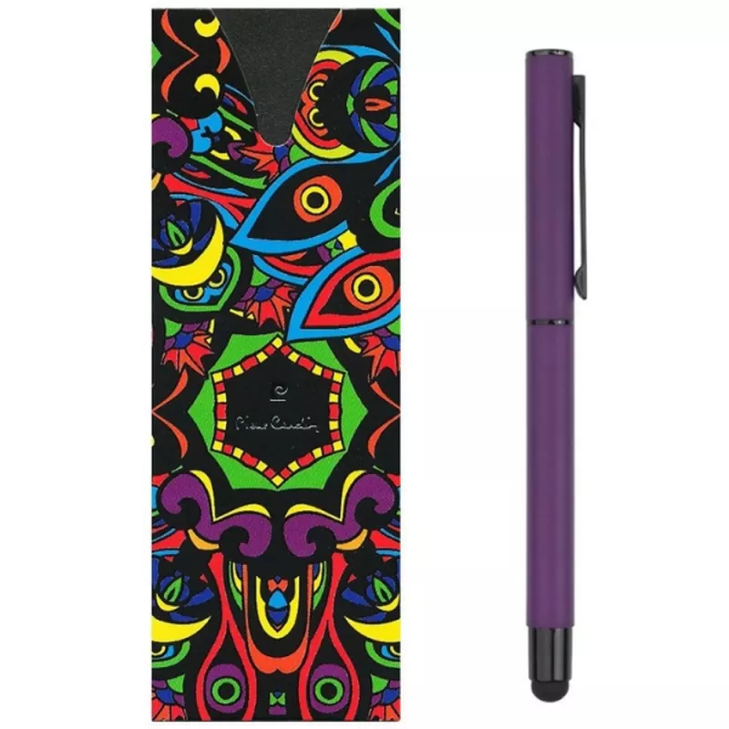 Pióro kulkowe touch pen soft touch CELEBRATION Pierre Cardin - fioletowy (B0300604IP312)