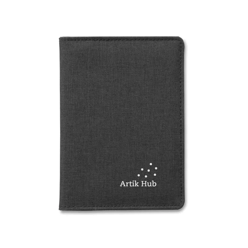 Etui na paszport z ochroną RFID SHIELDOC - Czarny (MO9107-03)