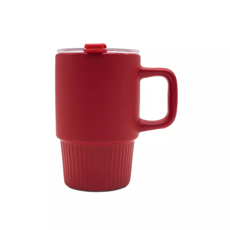 Kubek ceramiczny Azzurro 440 ml - czerwony (R85323.08)