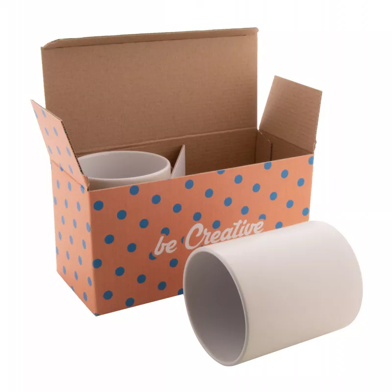 CreaBox Mug Double personalizowane pudełko na dwa kubki - biały (AP716180-01)