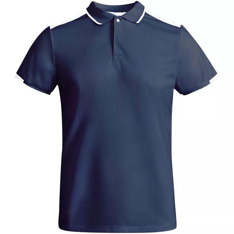 Tamil sportowa koszulka męska polo z krótkim rękawem - Biały-Navy Blue (R0402-NAVYBLUE-WHITE)